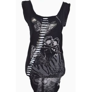 Butterfly Ripped Tunic